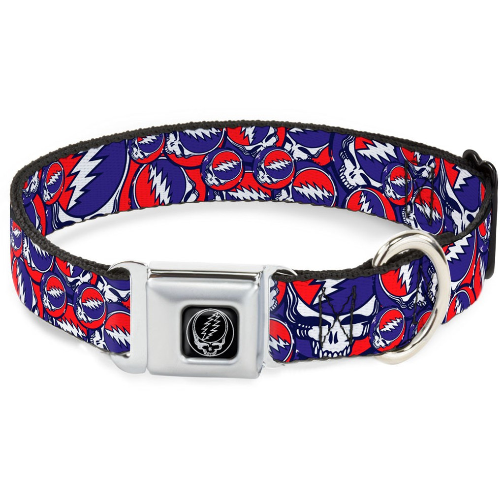 grateful dead collar grateful dead your collar in stacked white and blue grateful dead collar grateful dead your collar in stacked white and blue