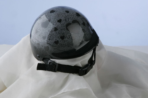 Airbrushed Granite Hearts Dog Helmet