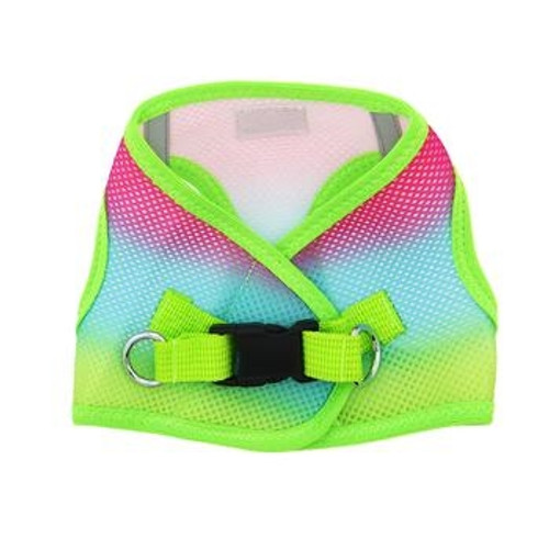 Choke Free Ombre Mesh Dog Harness - Rainbow