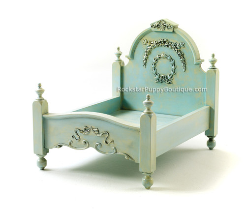 Shabby Chic Dog Bed ~ Aquamarine