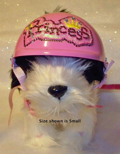 Pink Princess Dog Helmet