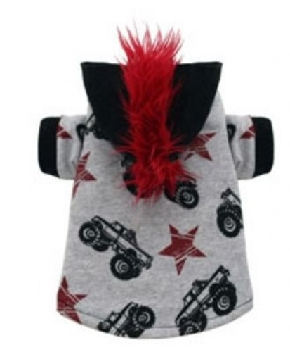 Monster Truck Mohawk Dog Hoodie