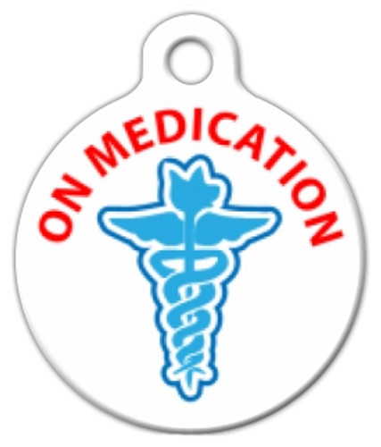 On Medication Medical Alert Dog ID Tag