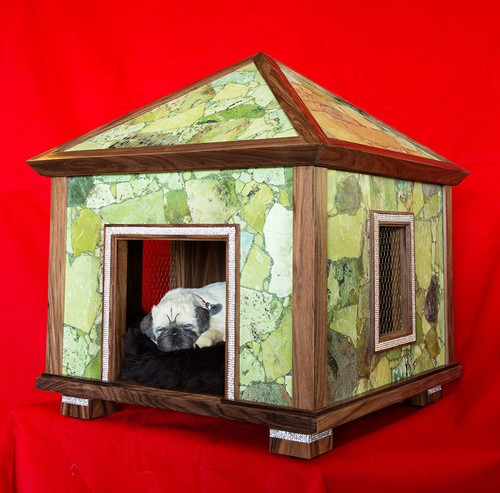 Green Jasper Pet Palace Indoor Dog House