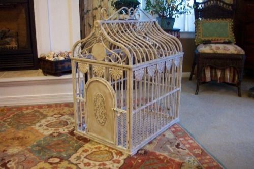 wrought iron dog crate
