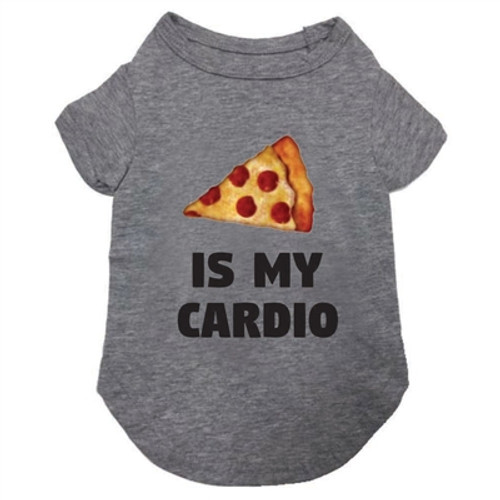 pizza is my cardio dog tee