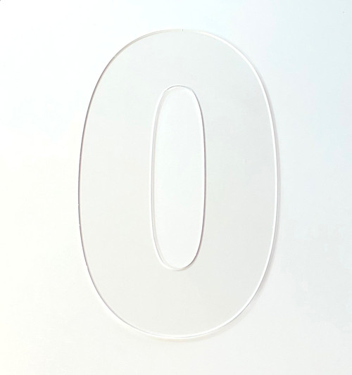 acrylic laser cut numbers for cookie cakes